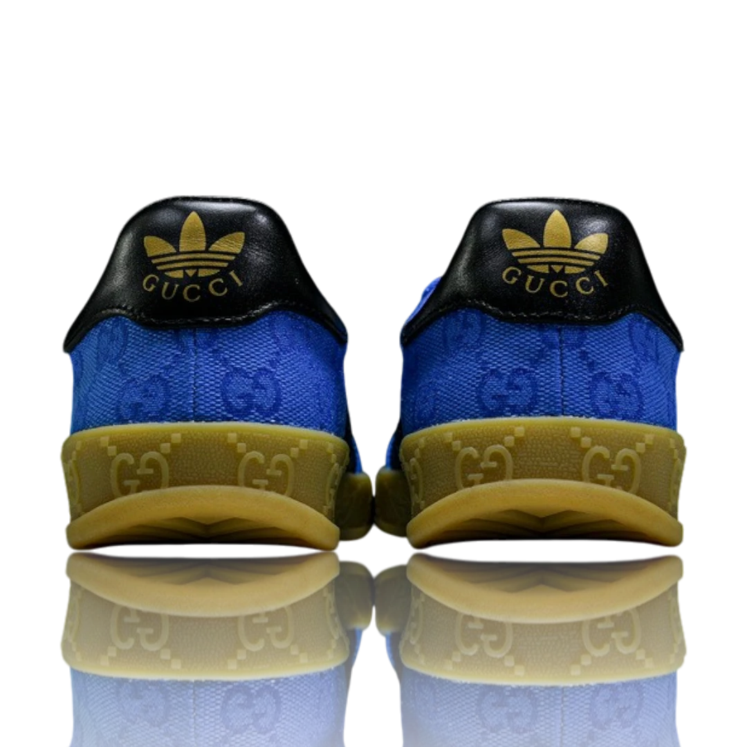 Guссi x Gazelle 'Blue GG Monogram'