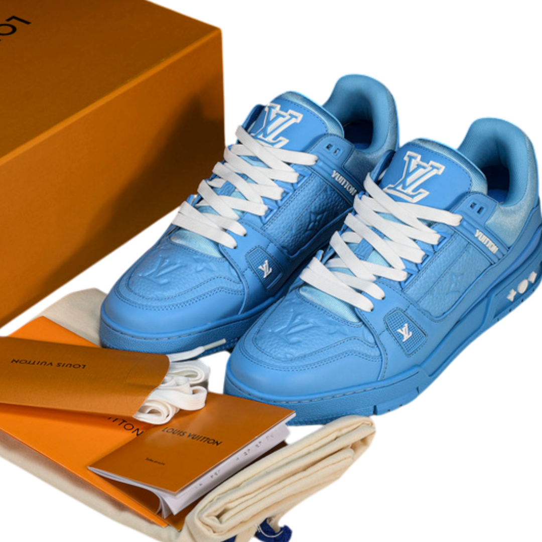 Louis Vuittоп Trainer Low 'Monogram Blue Embossed'