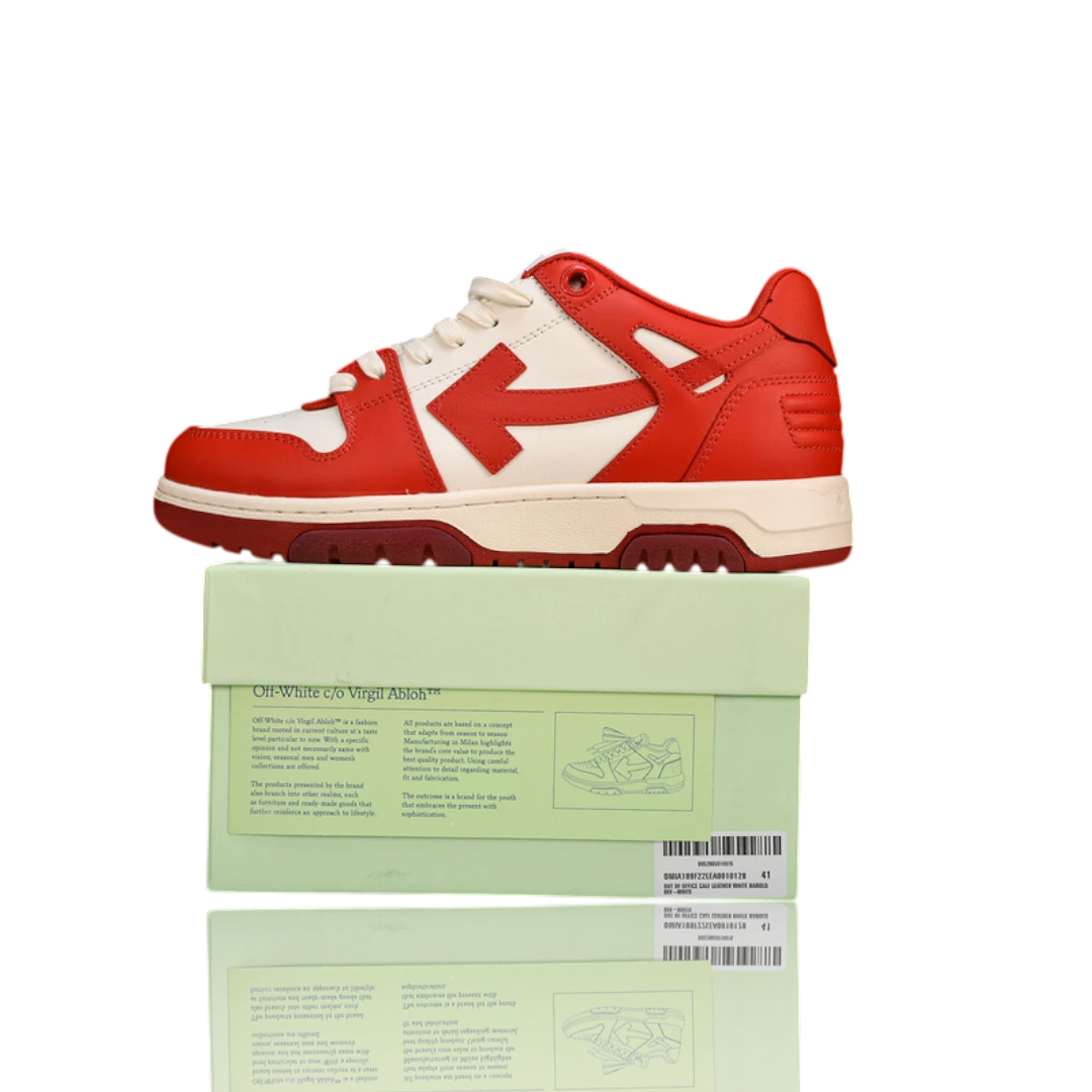 Off-White Out Of Office Low Top 'White Red'