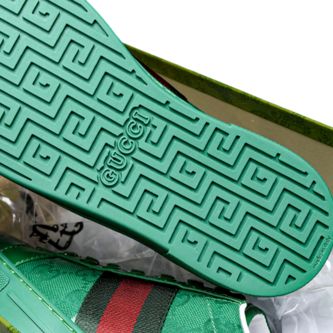 Guссi Ace Web 'Green Monogram'