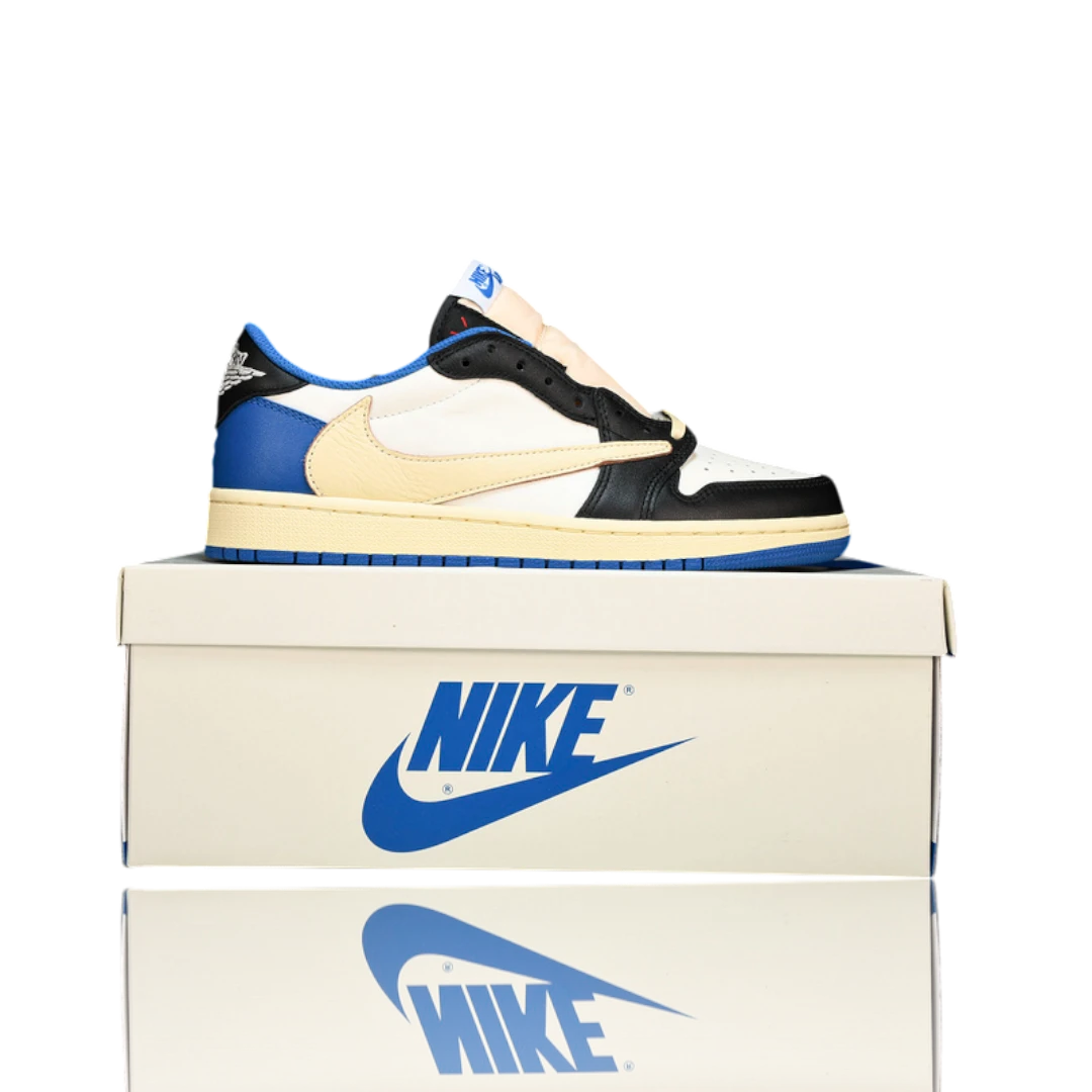 (CLEARANCE) Travis Scott x AJ1 Low OG Fragment ‘Military Blue’