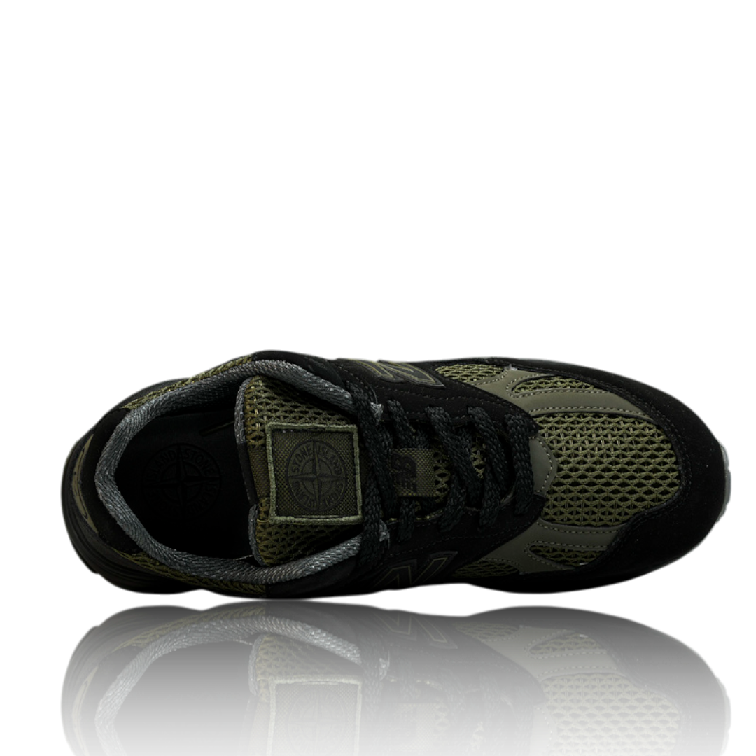 NB 991v2 MiUK x Stone Island 'Black Olive'