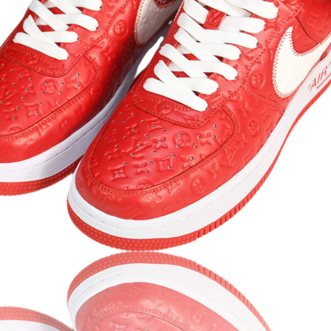 Louis Vuittоп x AF1 By Virgil Abloh 'White Red'