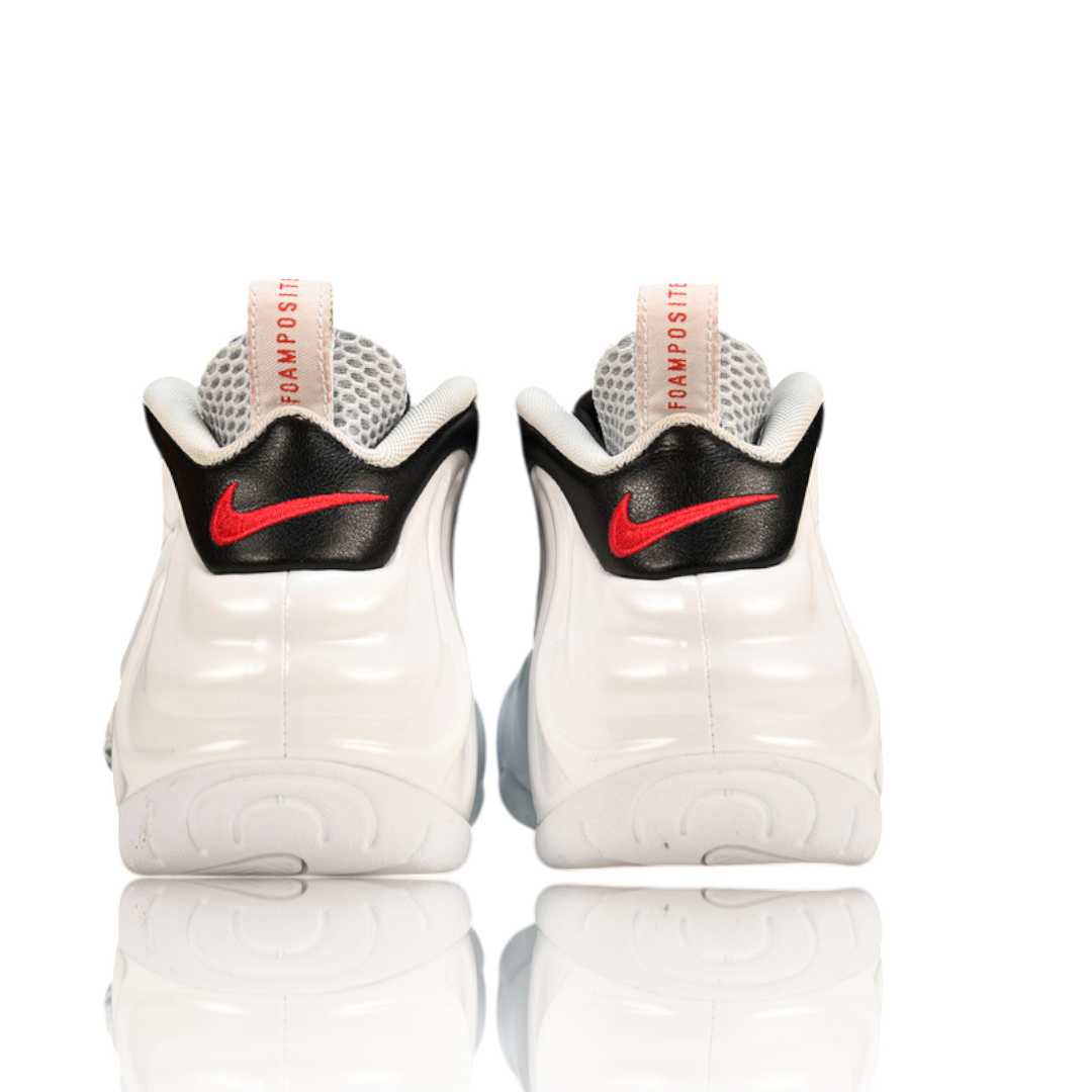 Air Foamposite Pro 'White Black University Red'