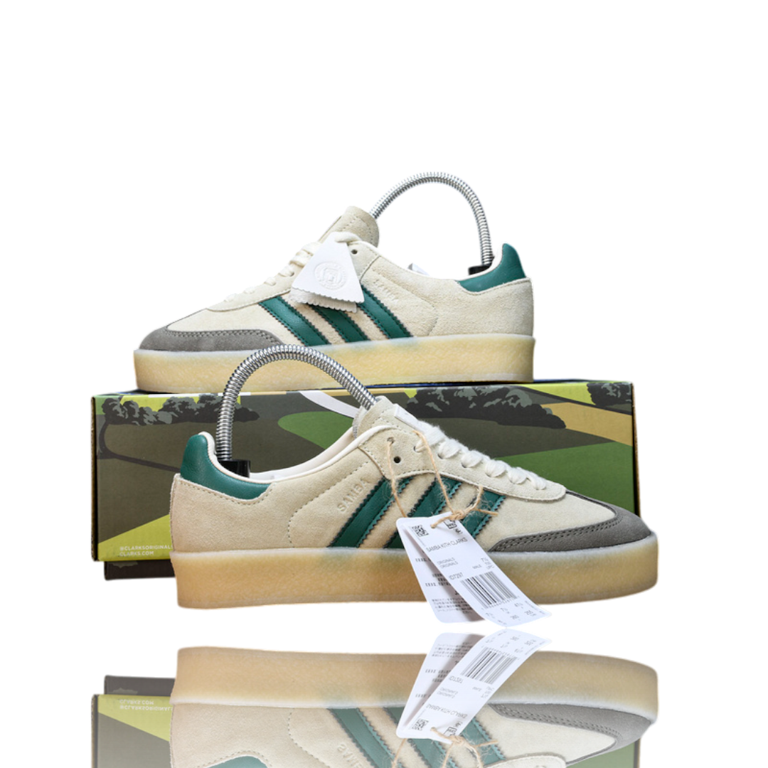 AD x Clarks '8th Street Samba' By Ronny Fieg 'White Green'