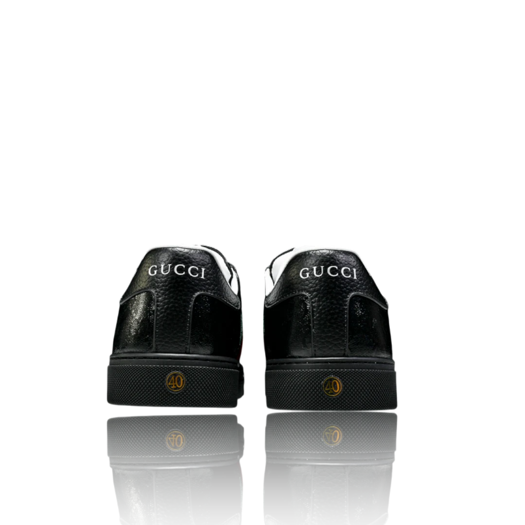 Guссi Ace Web 'Black Monogram'