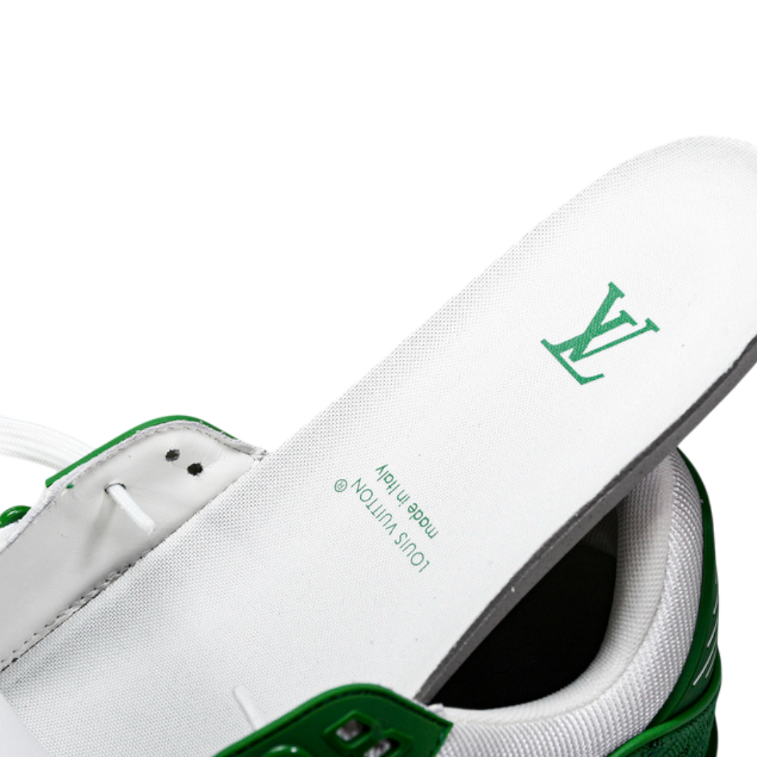 Louis Vuittоп Trainer Low 'Monogram Denim White Green'