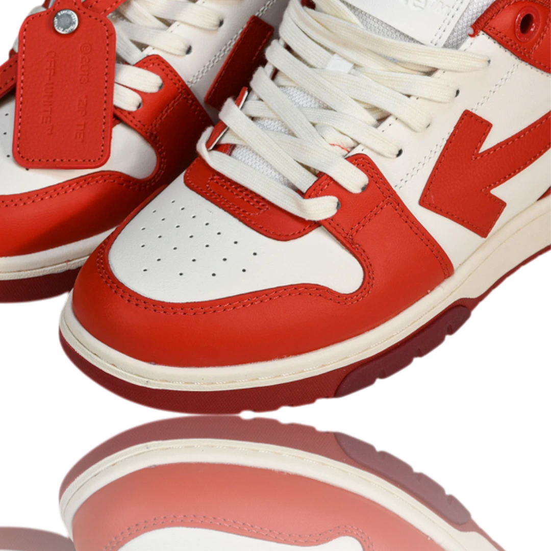 Off-White Out Of Office Low Top 'White Red'