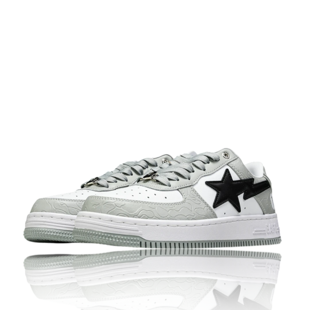 A Bathing Ape Bapesta 'White Grey'