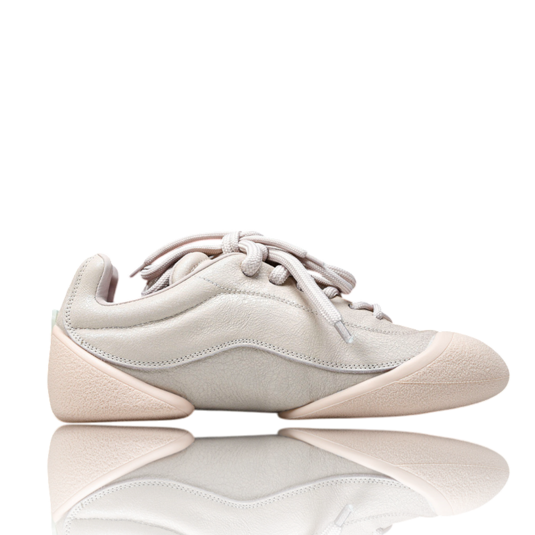 McQueen Trainers Flexion Crackled Leather 'Pink'