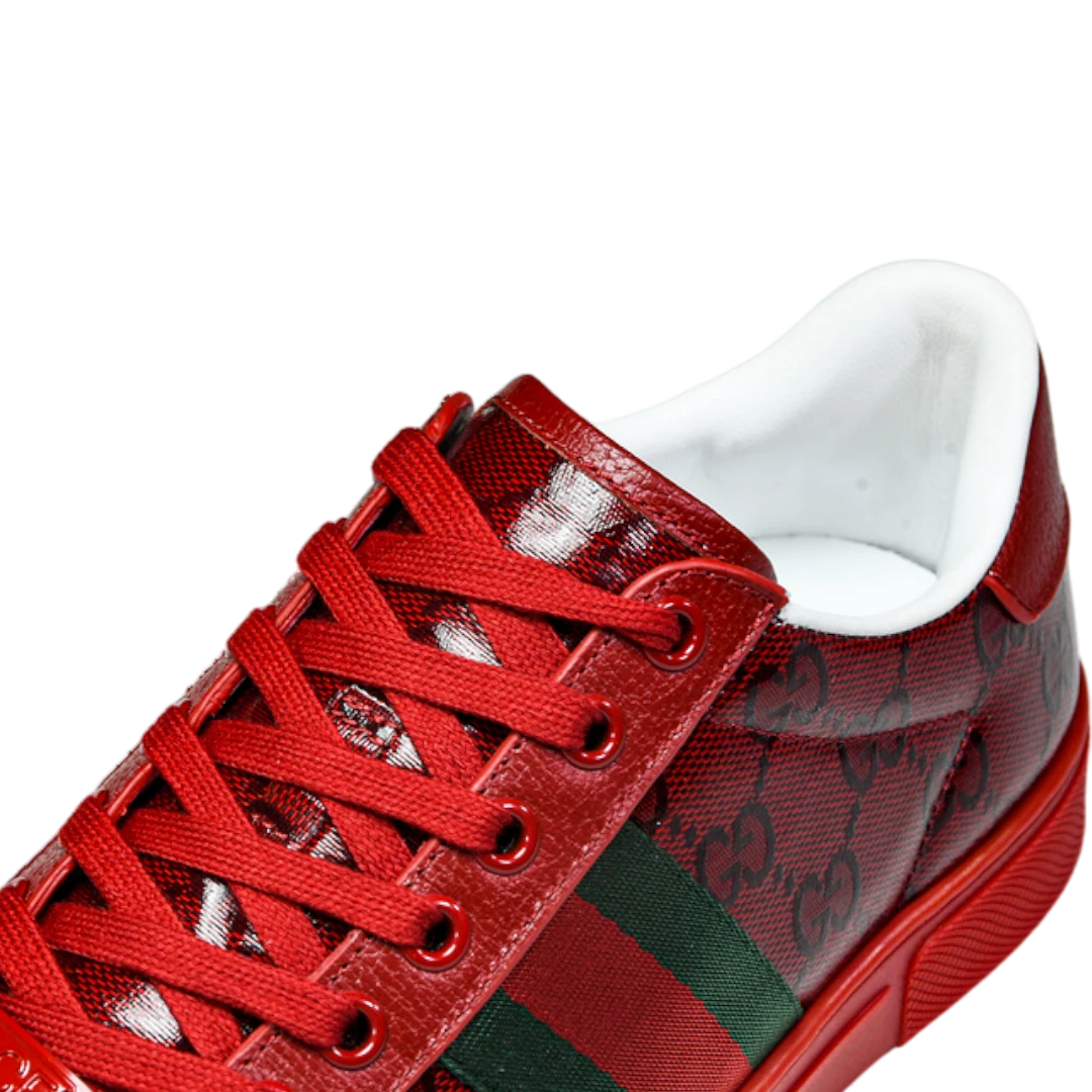 Guссi Ace Web 'Red Monogram'