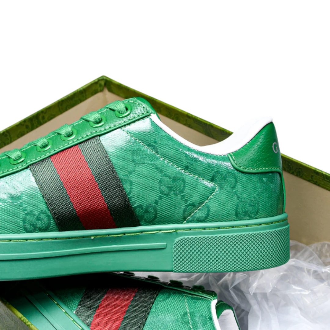 Guссi Ace Web 'Green Monogram'