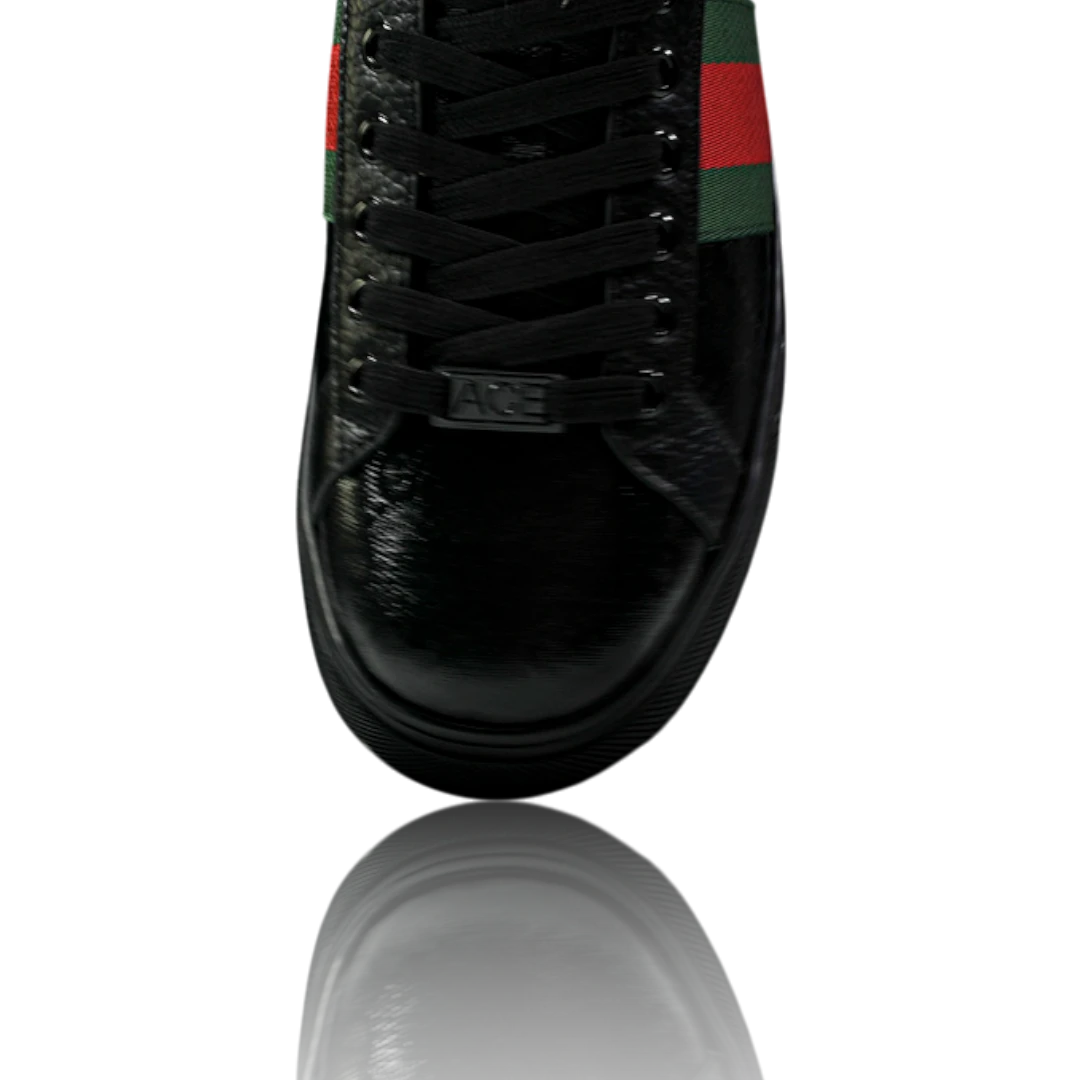 Guссi Ace Web 'Black Monogram'