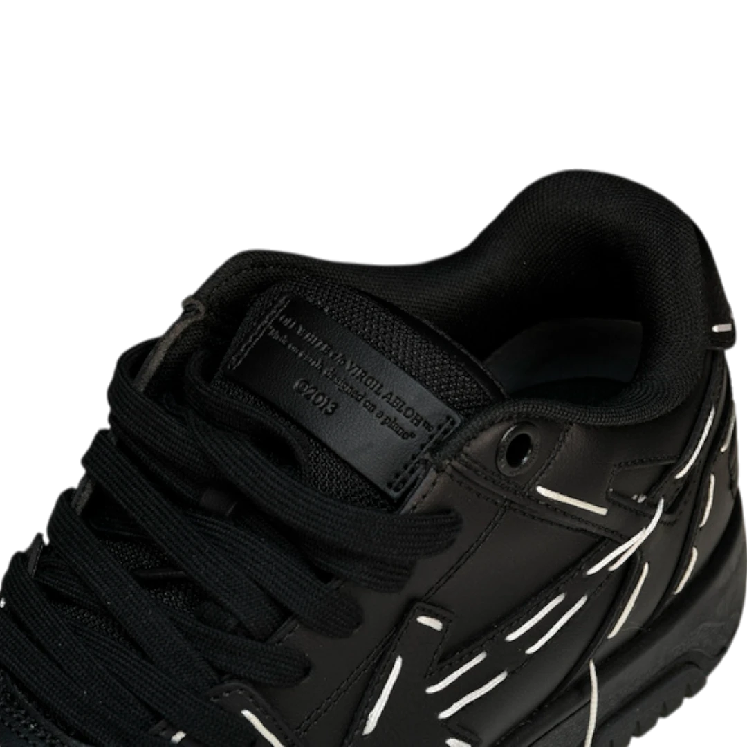 Off-White Out Of Office Low Top - Sartorial Stitch 'Black'
