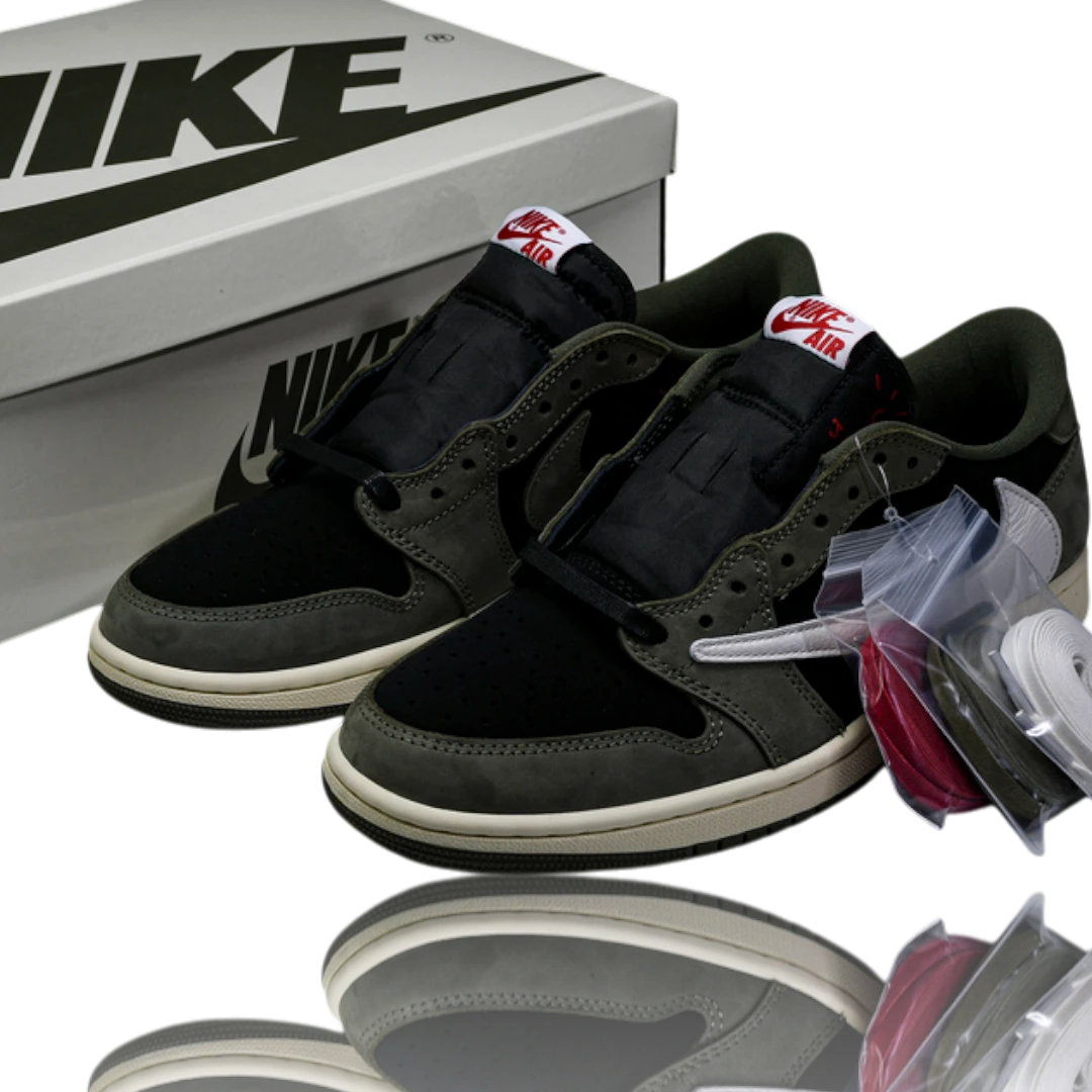 Travis Scott x AJ1 Low OG 'Black Olive'