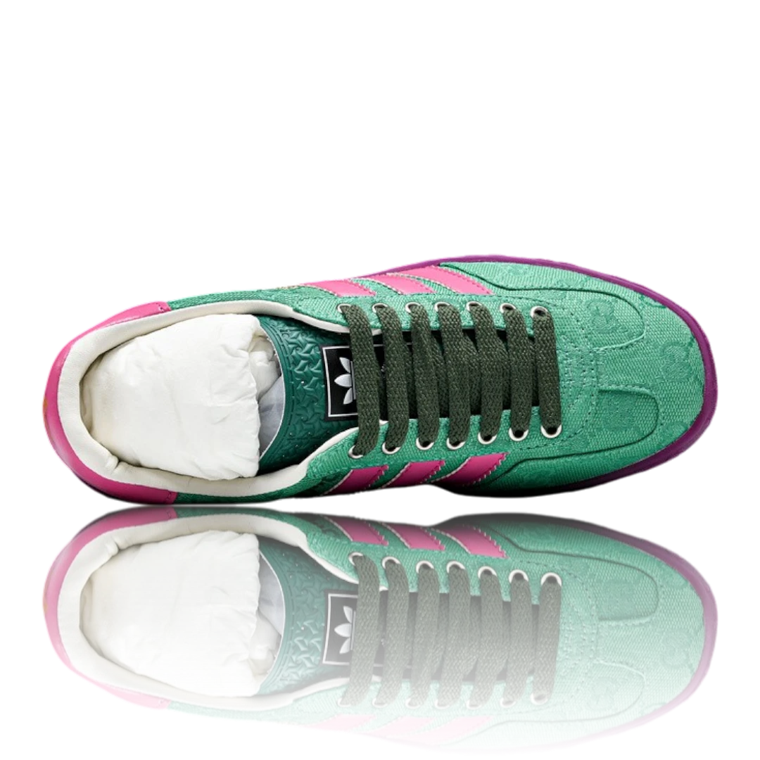 Guссi x Gazelle 'Green GG Monogram'