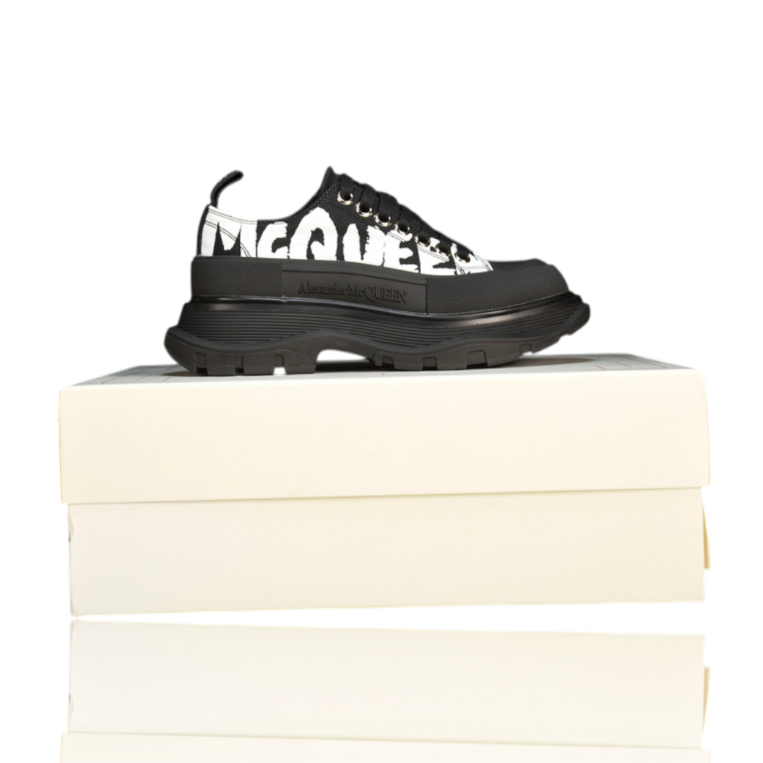 McQueen Tread Slick Low  Graffiti 'Black'