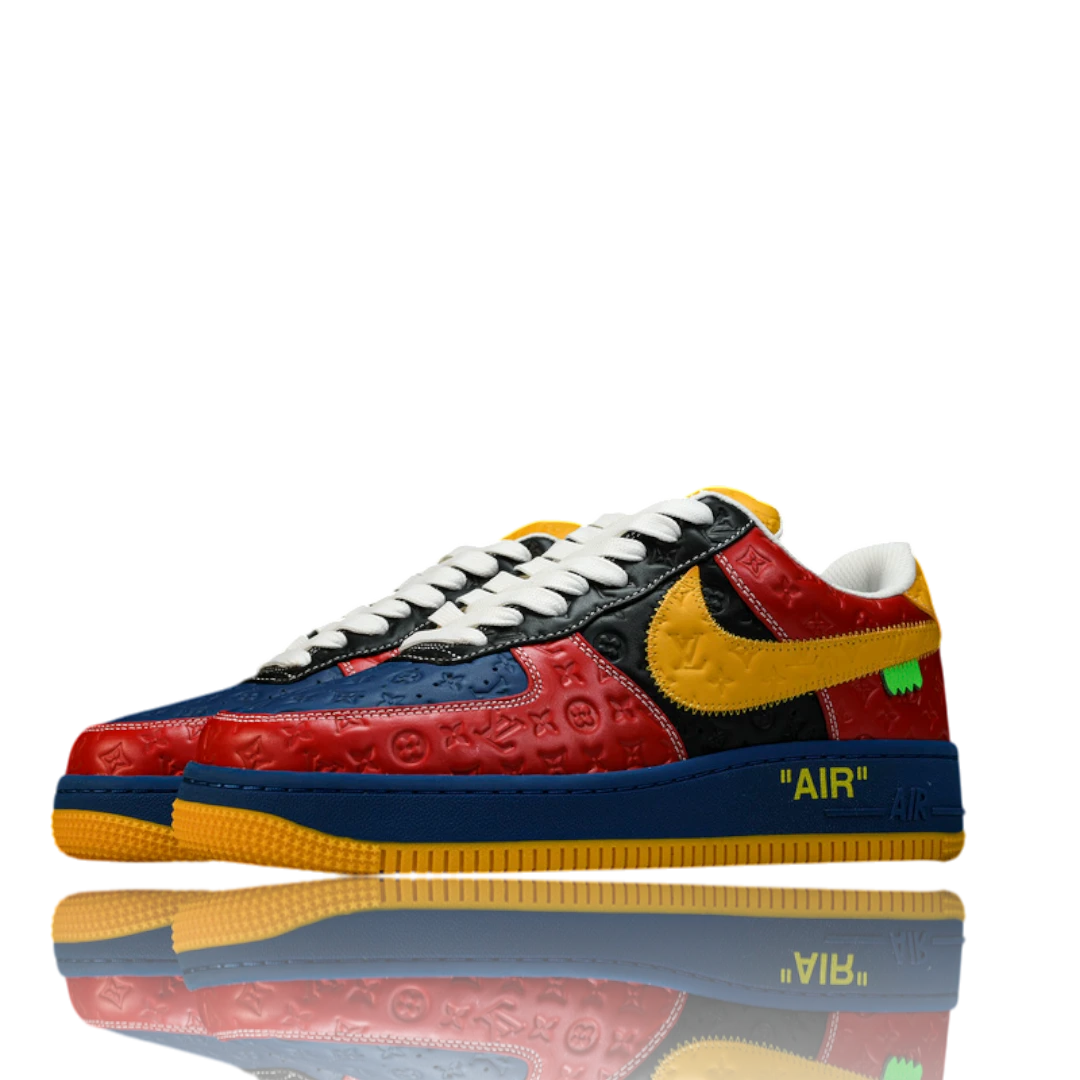 Louis Vuittоп x AF1 By Virgil Abloh 'Red Blue Yellow'