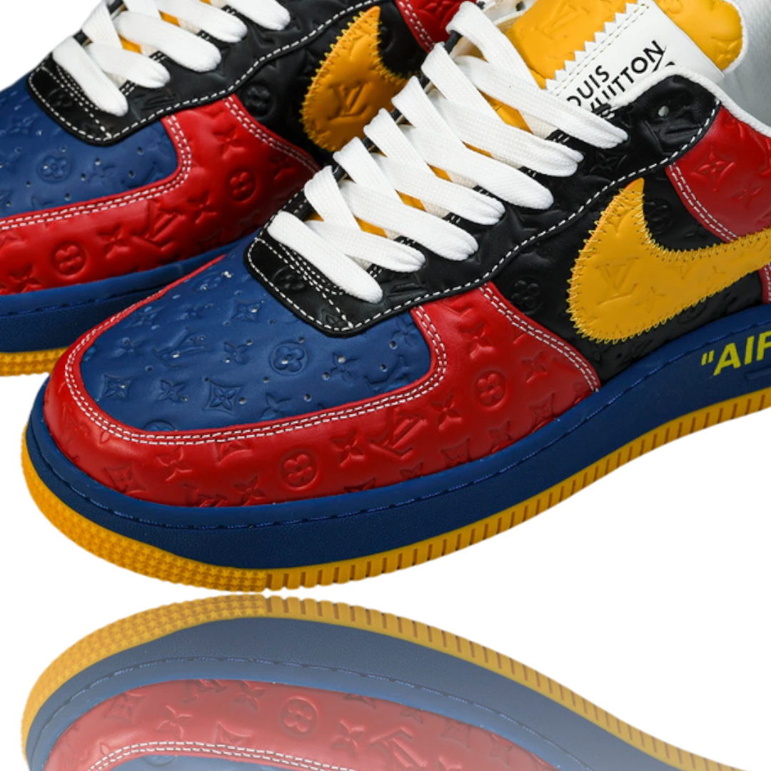 Louis Vuittоп x AF1 By Virgil Abloh 'Red Blue Yellow'