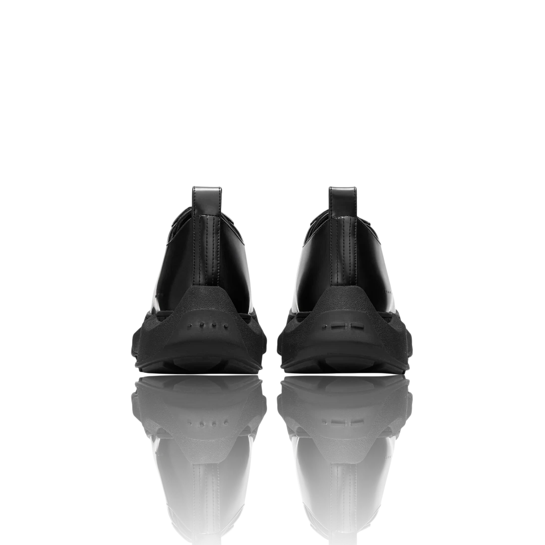 Black Leather Oxford Shoes