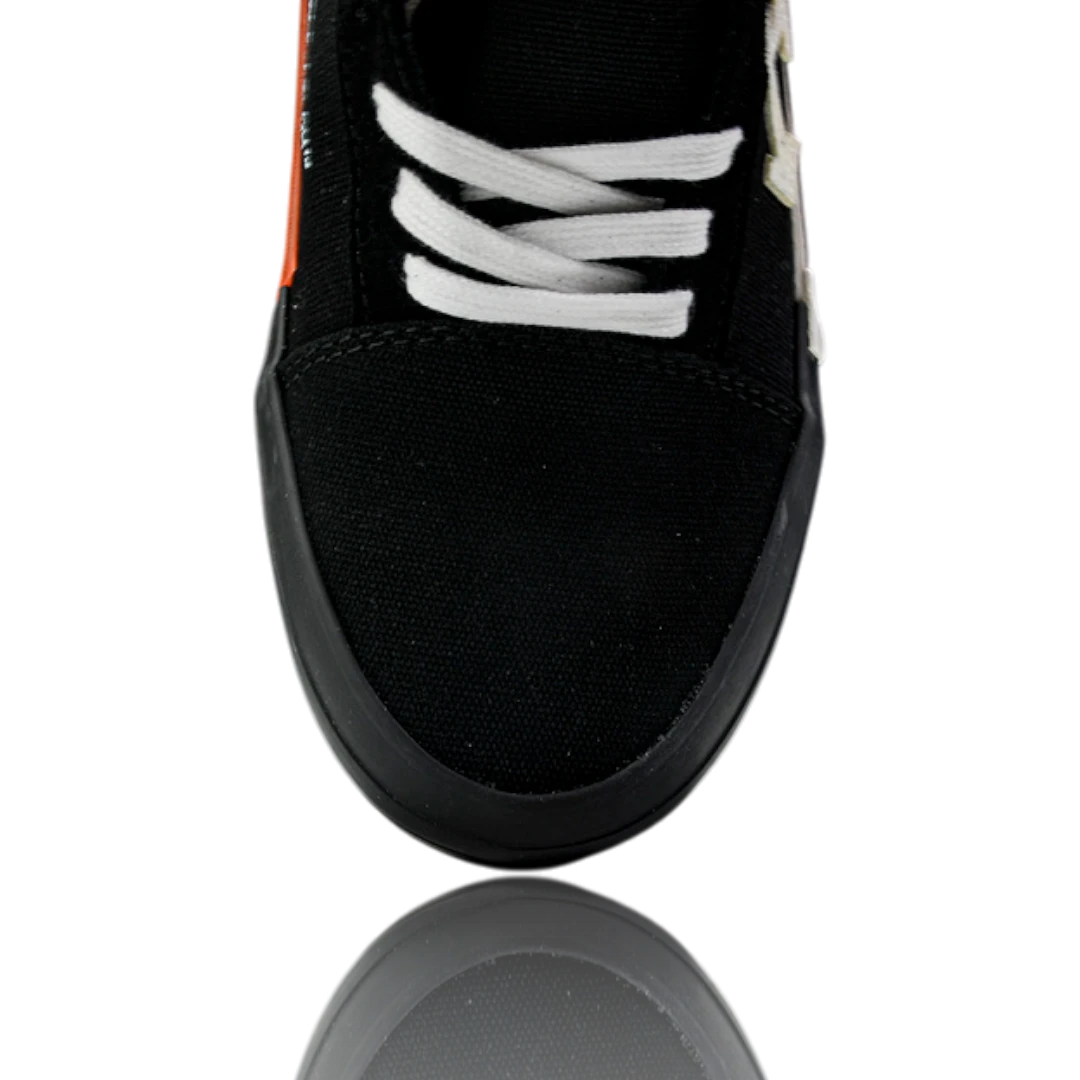 Off-White Vulc Low 'Black' (‘C 2018) Old Stripes