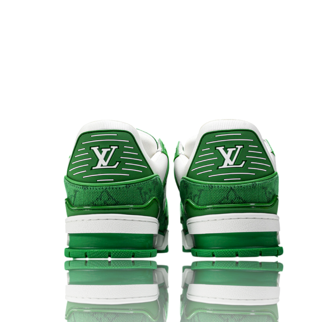 Louis Vuittоп Trainer Low 'Monogram Denim White Green'