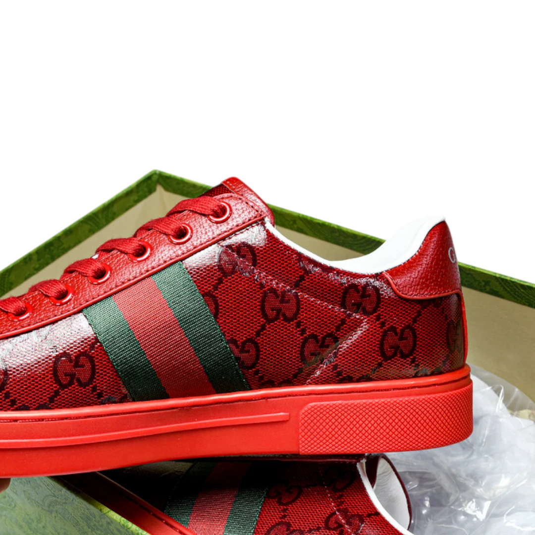 Guссi Ace Web 'Red Monogram'