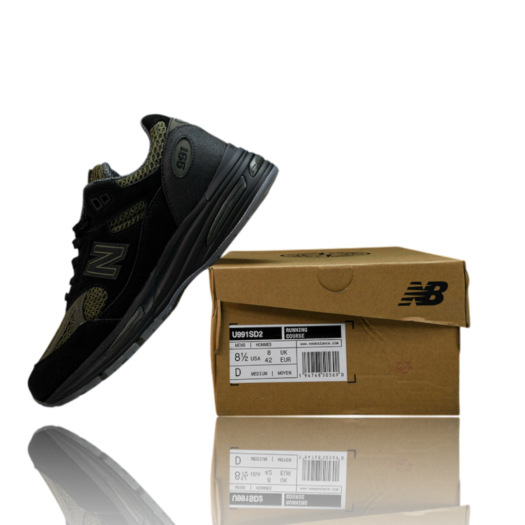 NB 991v2 MiUK x Stone Island 'Black Olive'