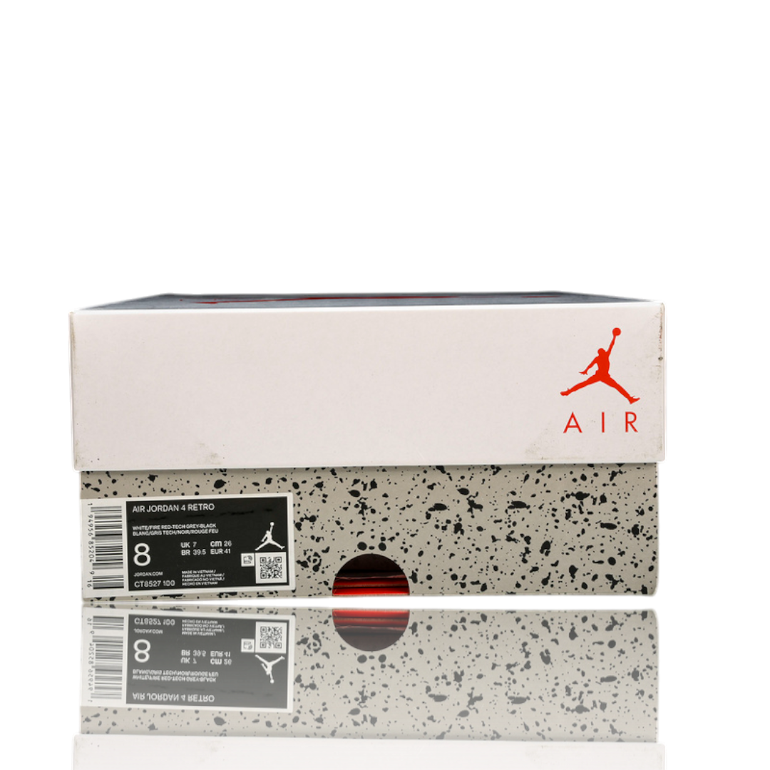 AJ4 Retro 'White Oreo'