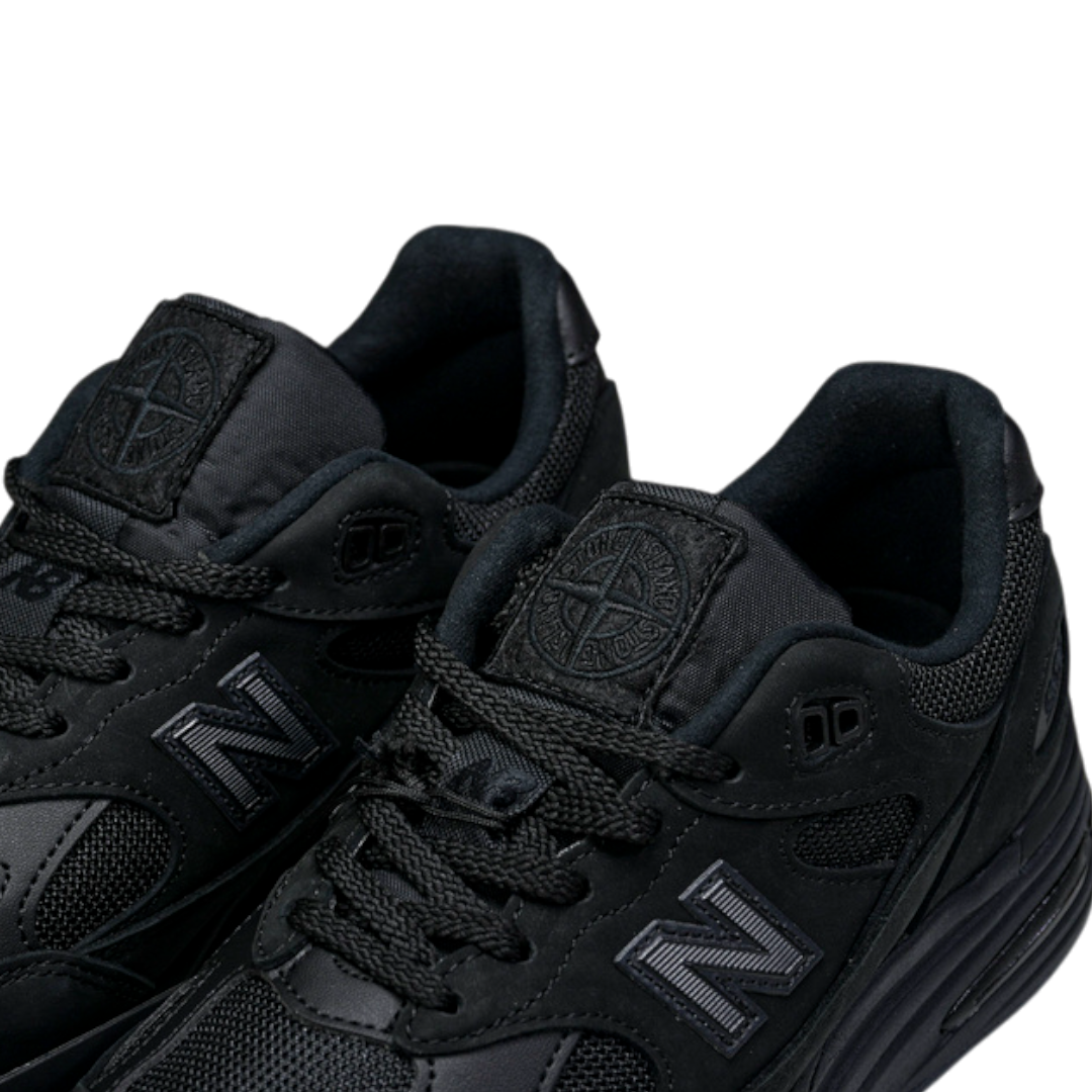NB 991v2 MiUK x Stone Island 'Ghost Pack Black'