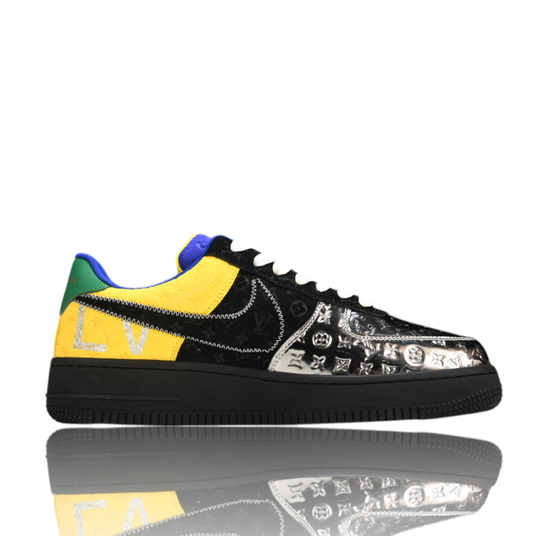 Louis Vuittоп x AF1 By Virgil Abloh ‘Black Metallic Silver’