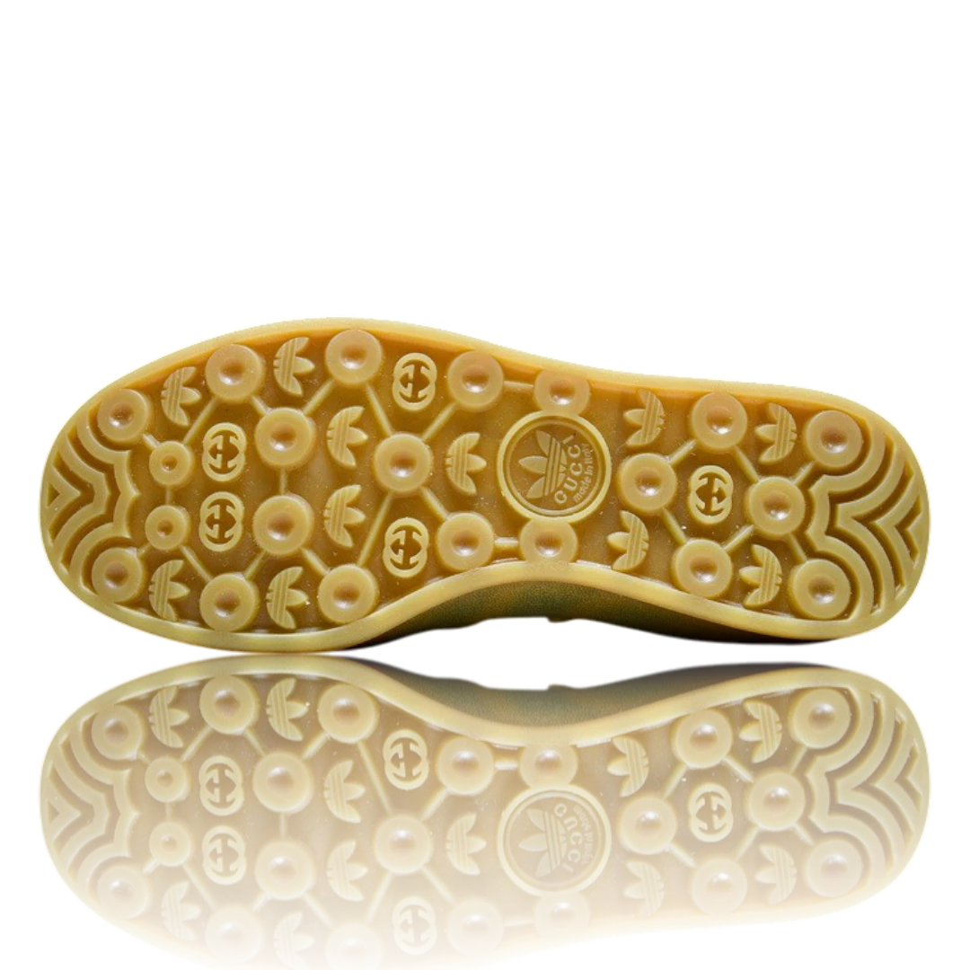 Guссi x Gazelle 'Yellow Velvet Green'
