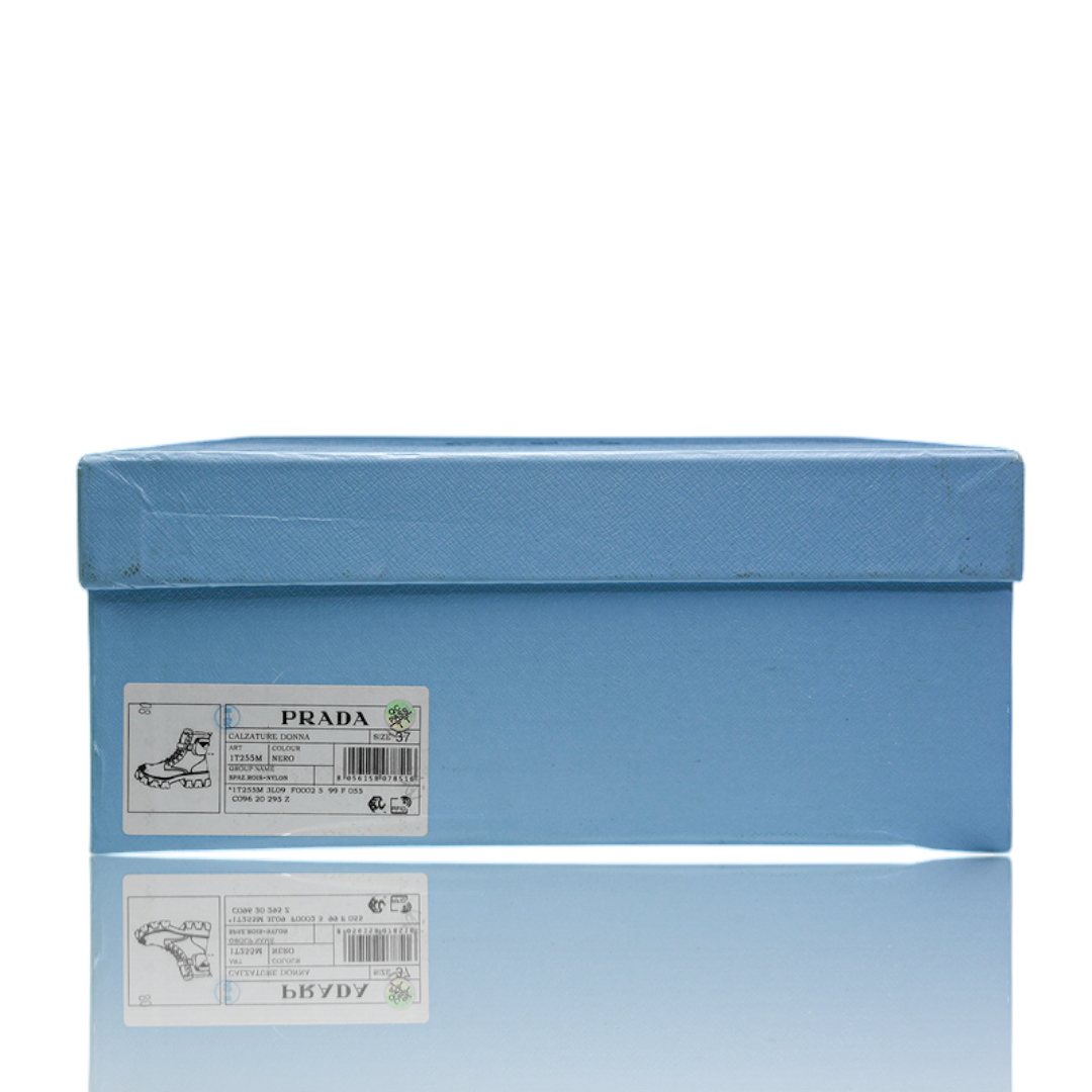 Prada Monolith brushed Boots 'With Pouch'