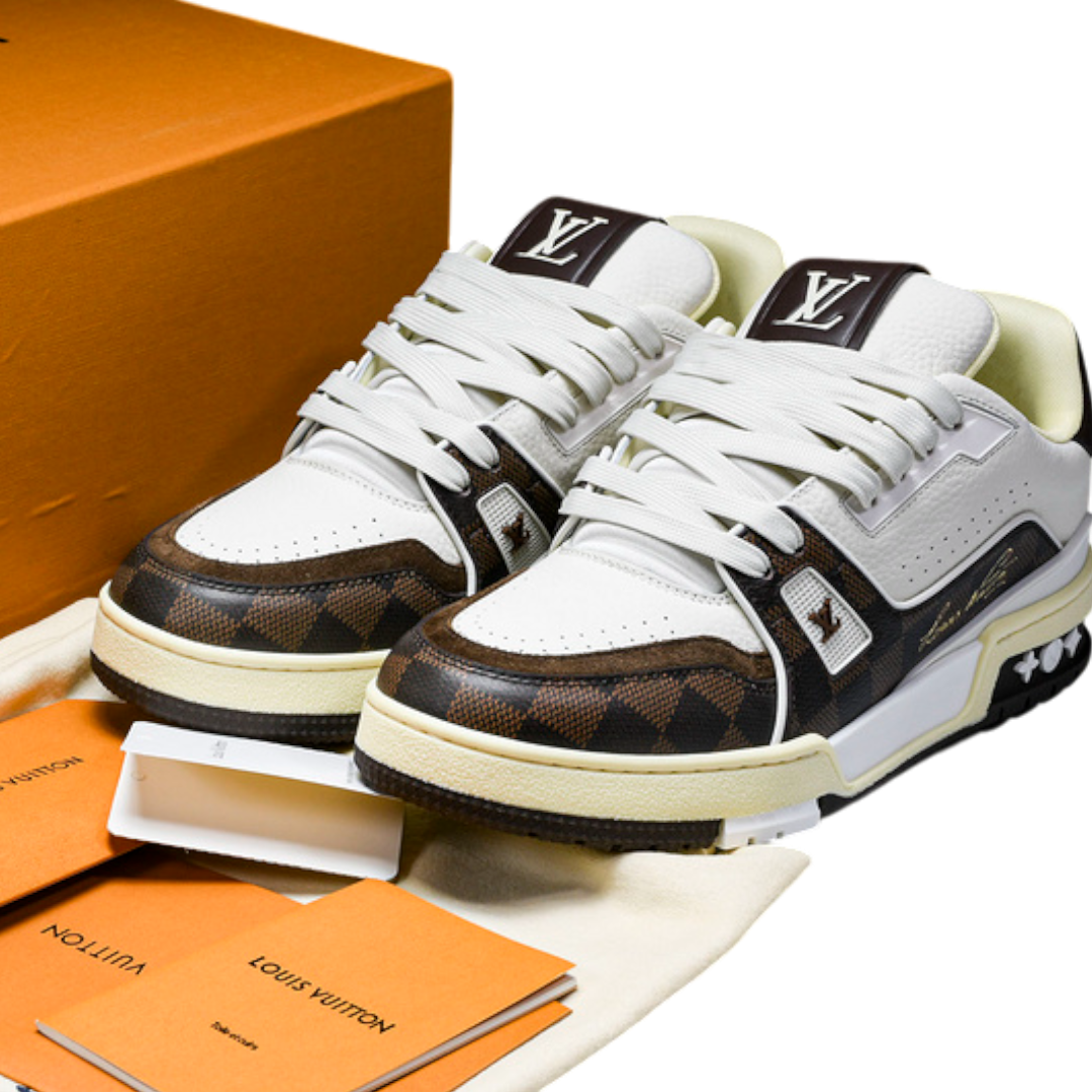 Louis Vuittоп Trainer Low By Tyler, The Creator 'White Mocha Damier'