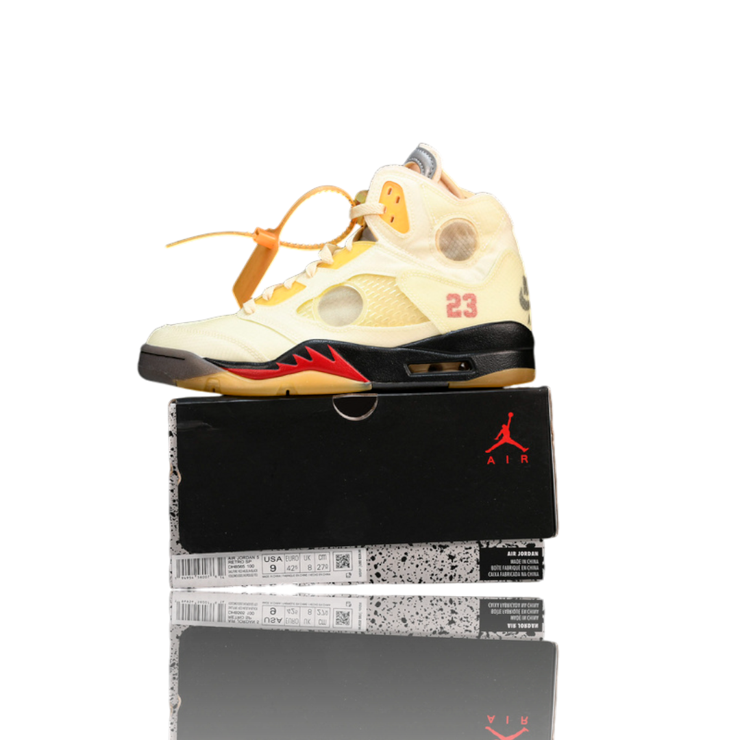 Off-White x AJ5 Retro 'Sail'