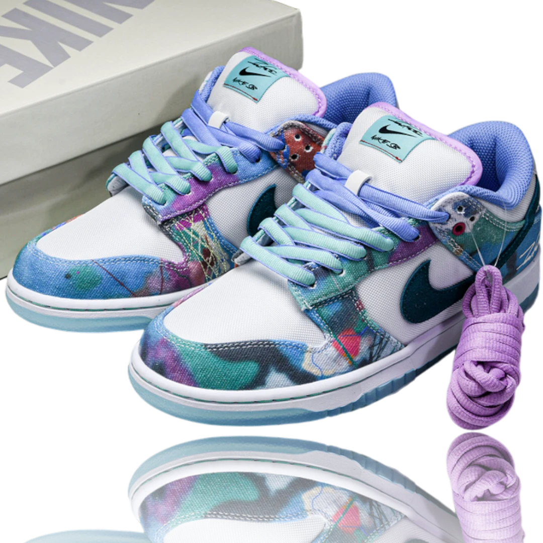 Futura Laboratories x SB Dnk Low 'Bleached Aqua'