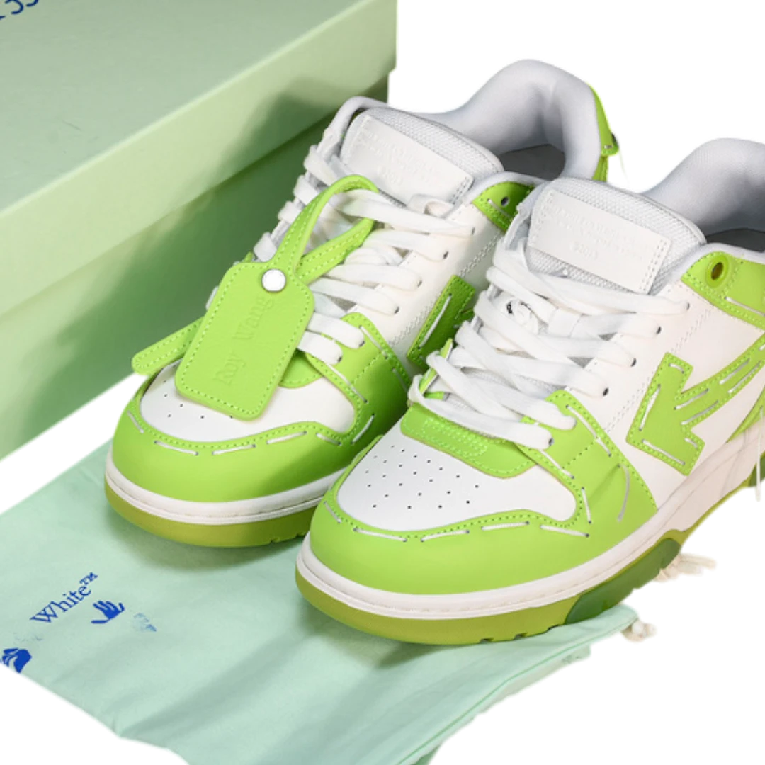 Off-White Out Of Office Low Top - Sartorial Stitch 'Green White'
