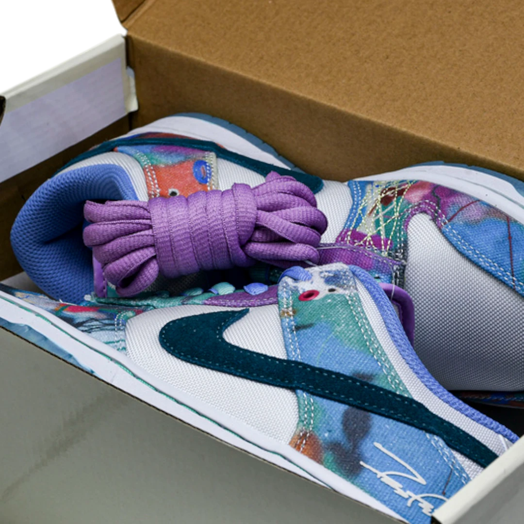 Futura Laboratories x SB Dnk Low 'Bleached Aqua'