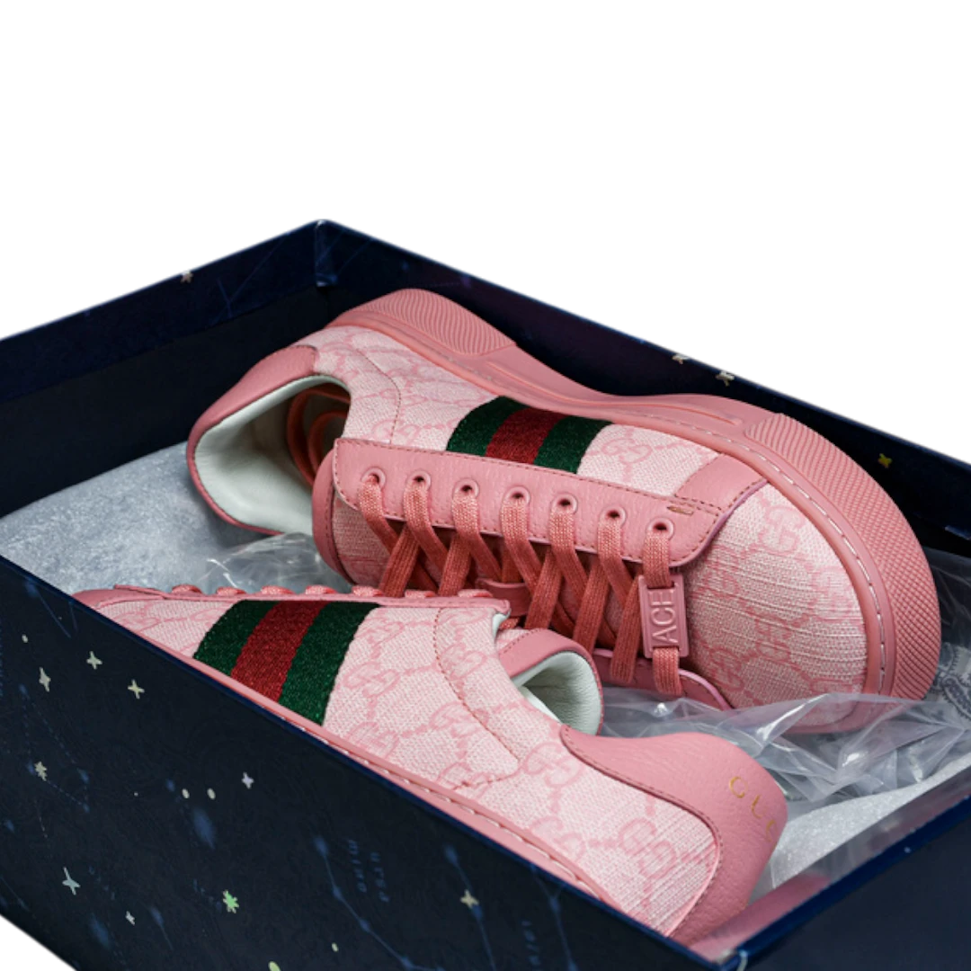 Guссi Ace Web Monogram 'Pink'