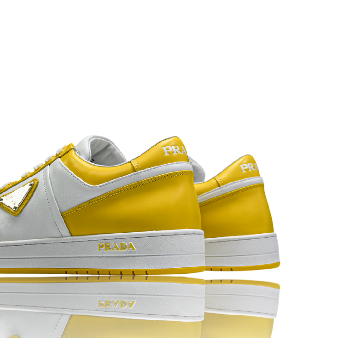 Prada Downtown Sneaker 'White Yellow Sun'
