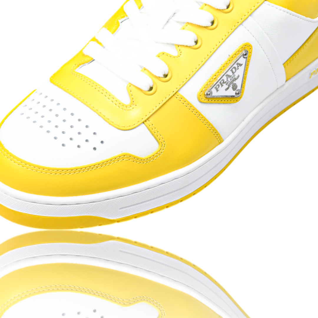 Prada Downtown Sneaker 'White Yellow Sun'