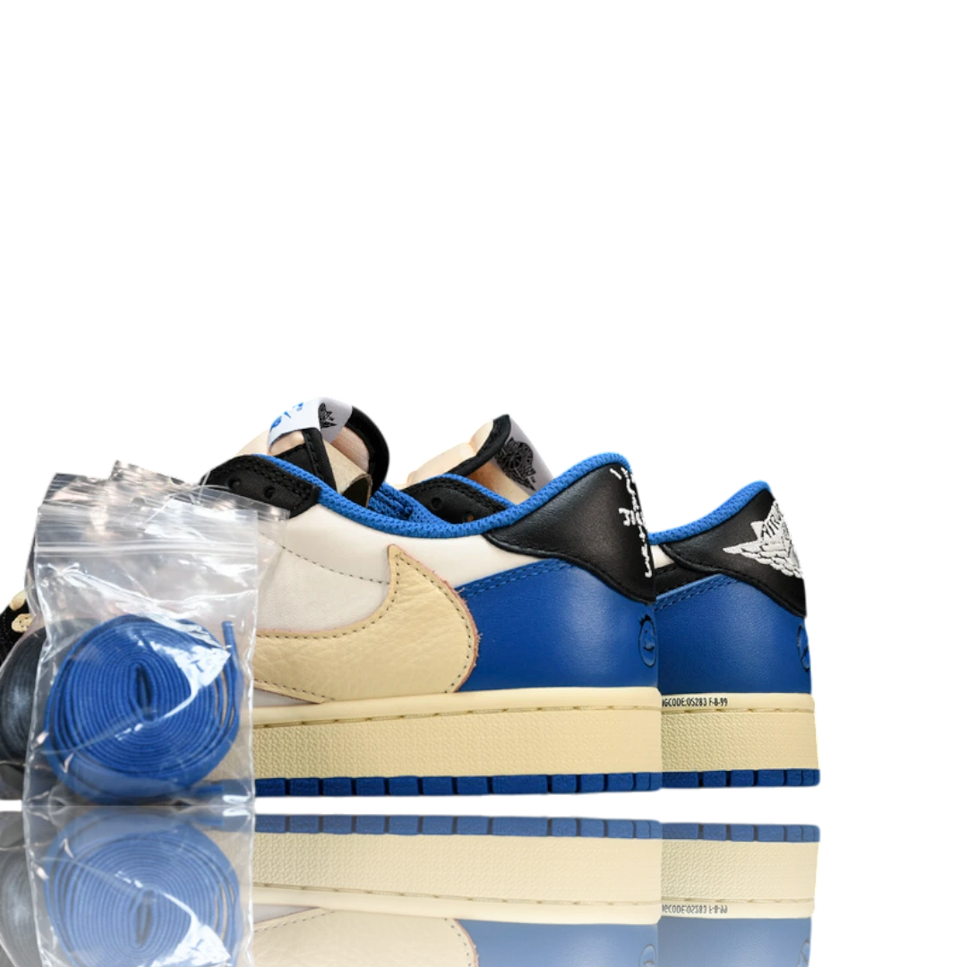 (CLEARANCE) Travis Scott x AJ1 Low OG Fragment ‘Military Blue’
