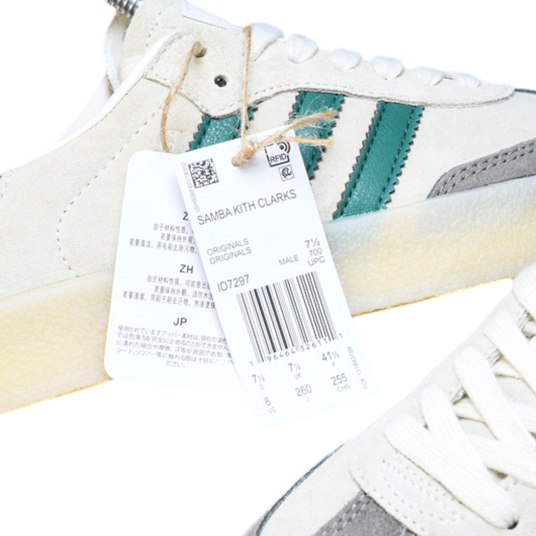 AD x Clarks '8th Street Samba' By Ronny Fieg 'White Green'