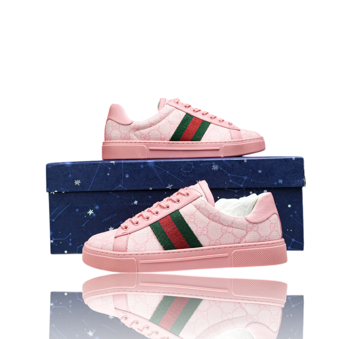 Guссi Ace Web Monogram 'Pink'