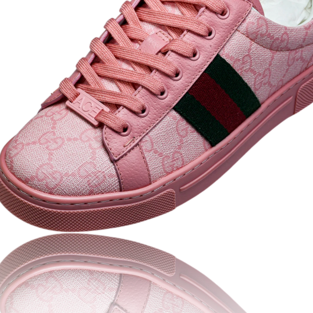 Guссi Ace Web Monogram 'Pink'