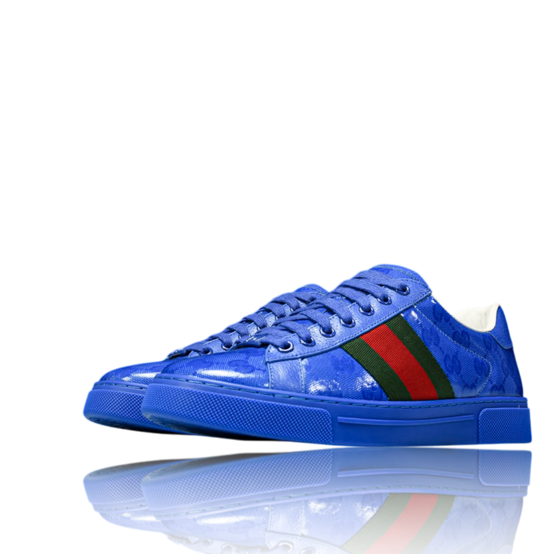 Guссi Ace Web 'Blue Monogram'