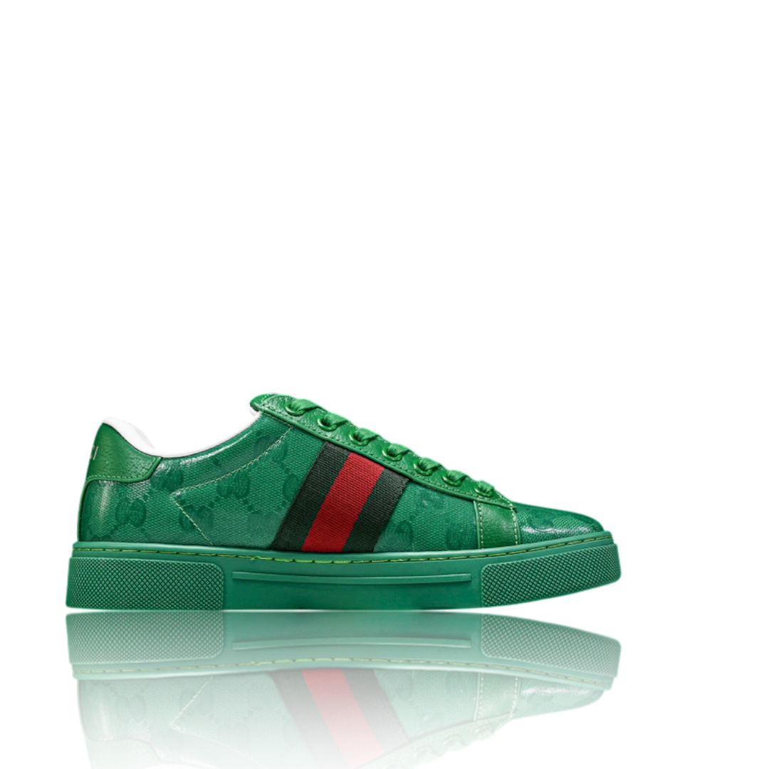 Guссi Ace Web 'Green Monogram'