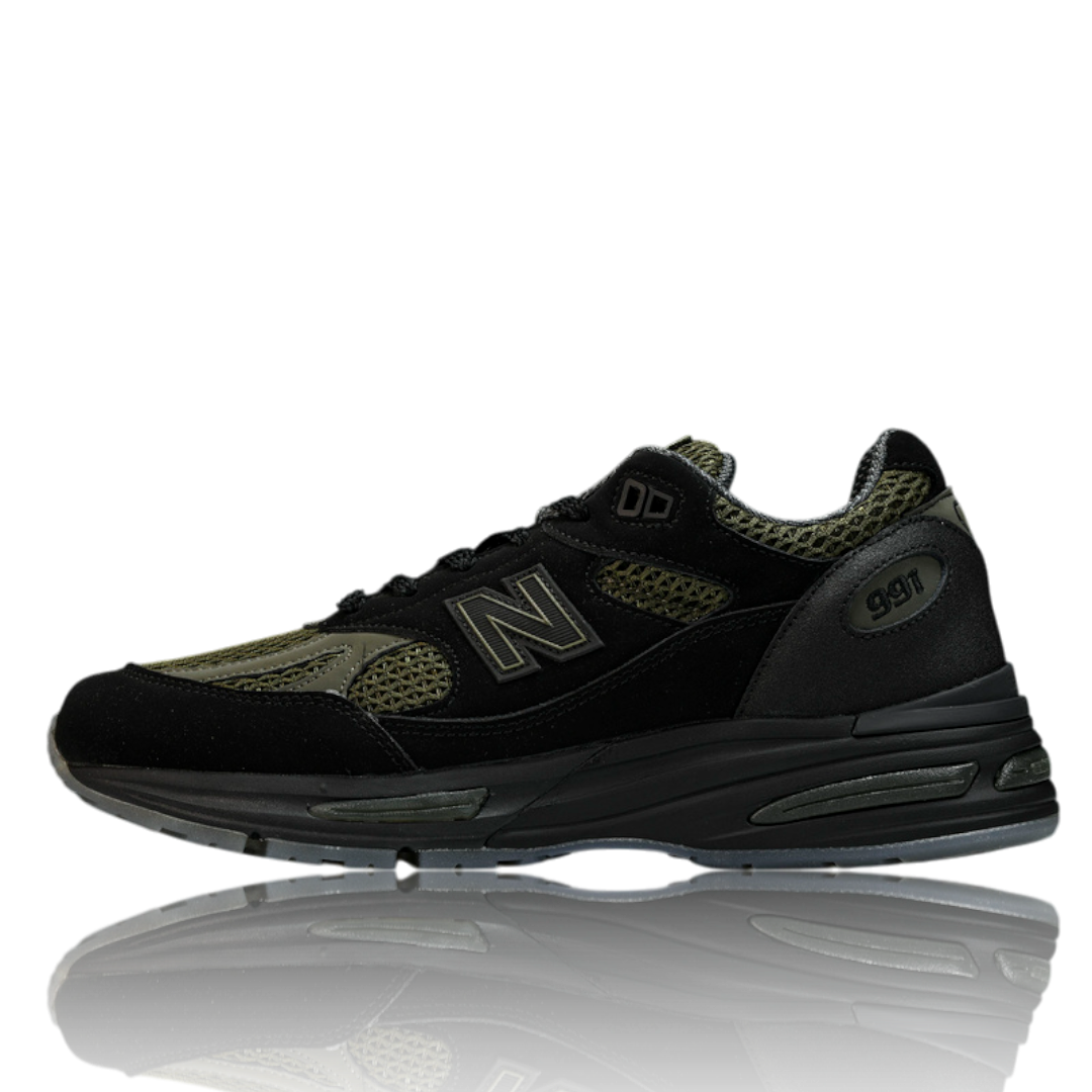 NB 991v2 MiUK x Stone Island 'Black Olive'