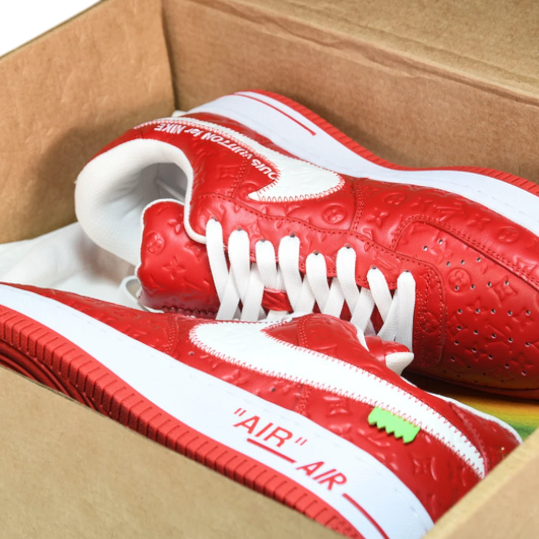 Louis Vuittоп x AF1 By Virgil Abloh 'White Red'