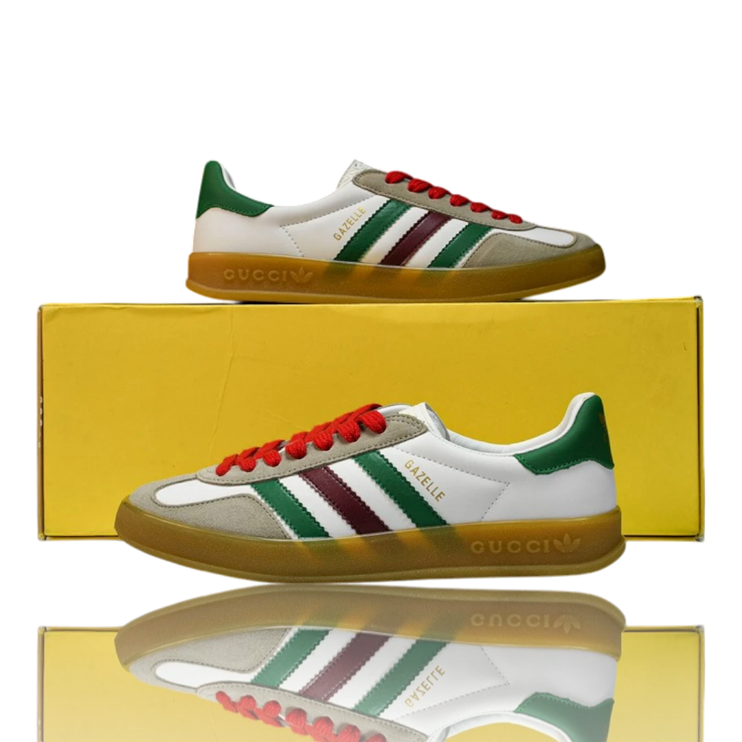 Guссi x Gazelle 'White Green Red'